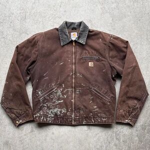 Carhartt Men's Detroit Bark Brown Work Jacket